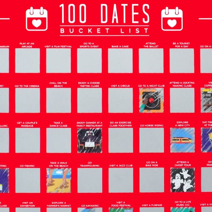 100 Dates Bucket List Find Me A Gift