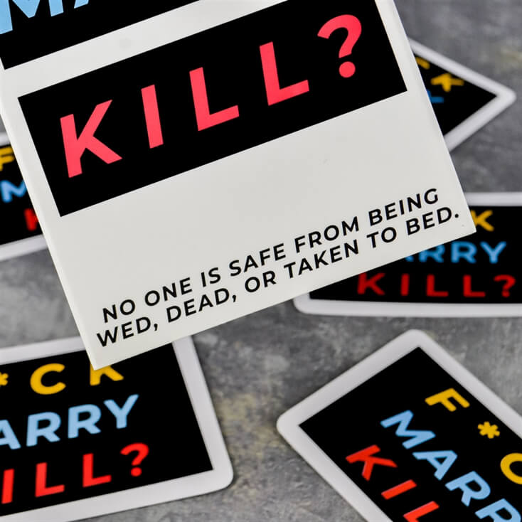 Naughty Snog, Marry, Kill Card Game