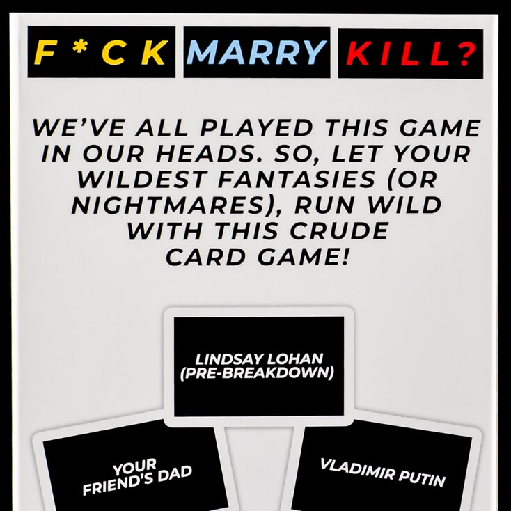 Naughty Snog, Marry, Kill Card Game