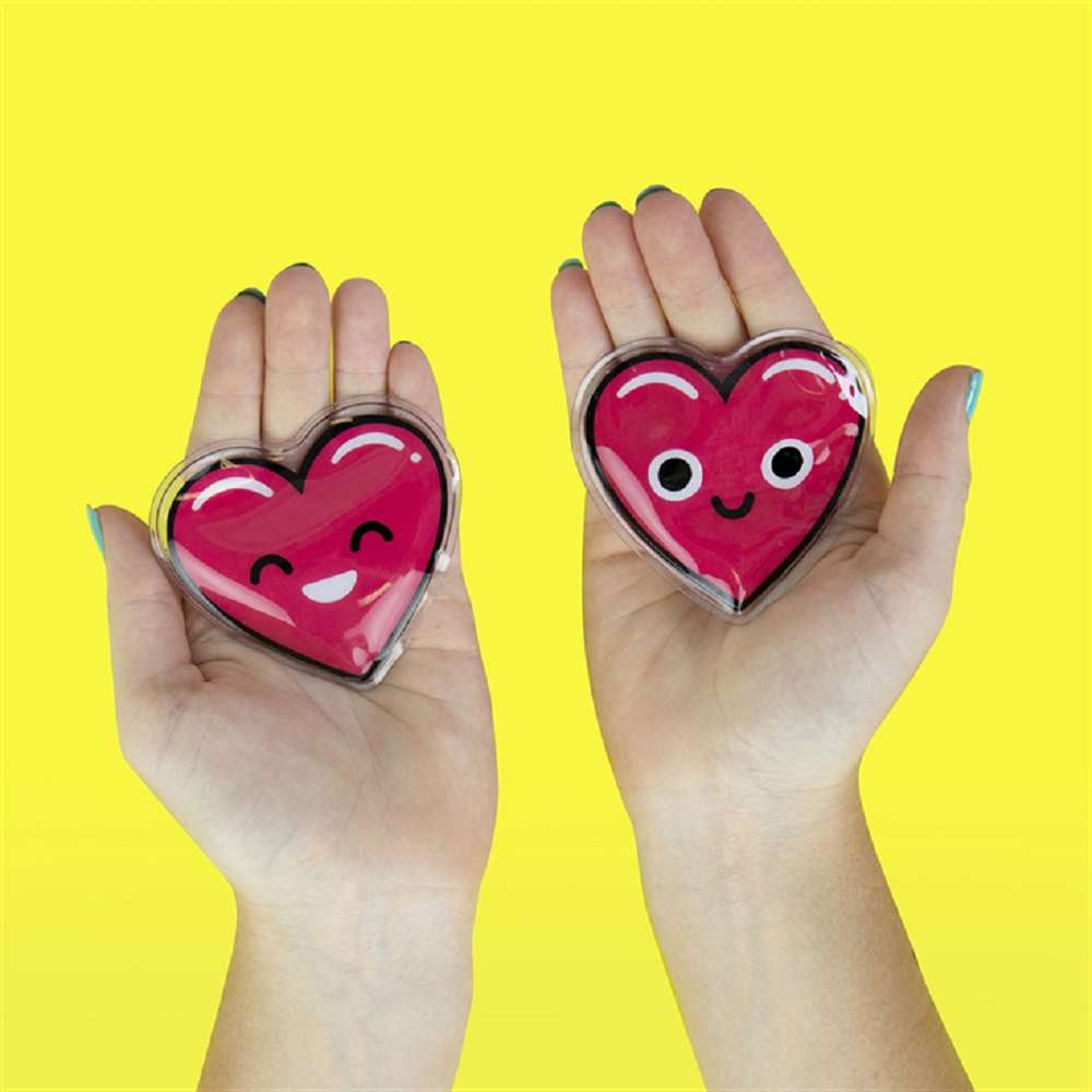 Heart-Shaped Reusable Hand Warmers Set of 2