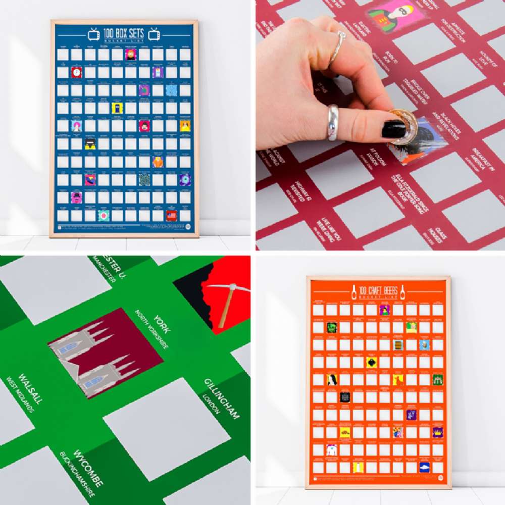 Scratch Off Bucket List Posters Find Me A Gift