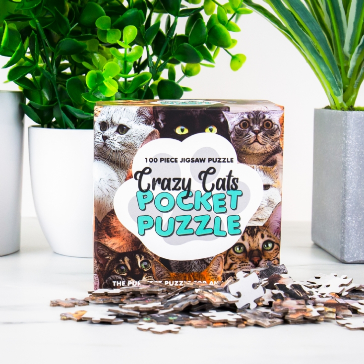 Crazy Cats Pocket Jigsaw Puzzle Find Me A Gift