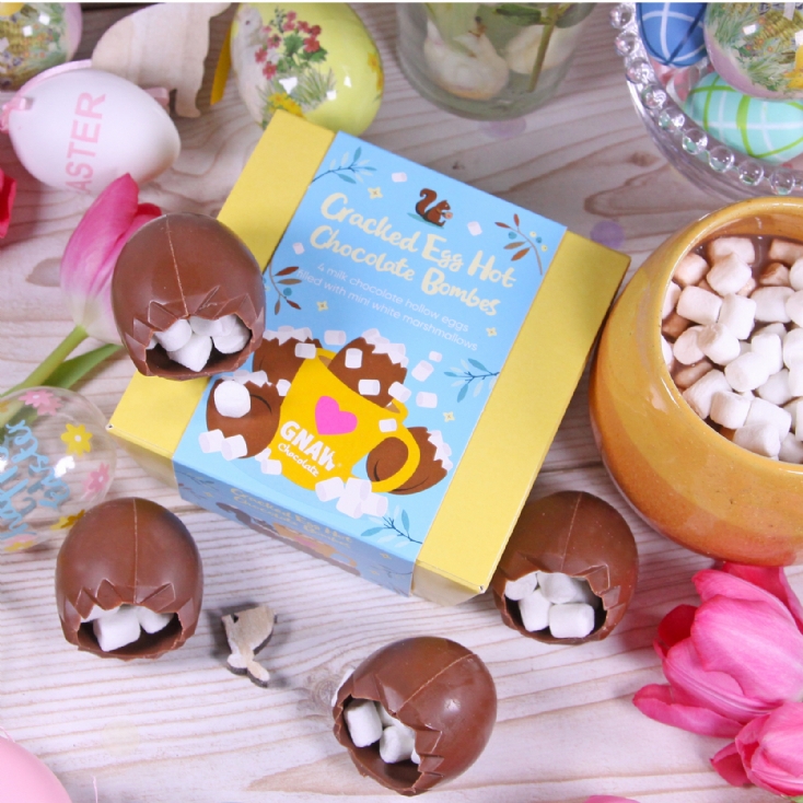 Gnaw Cracked Egg Easter Hot Chocolate Bombs