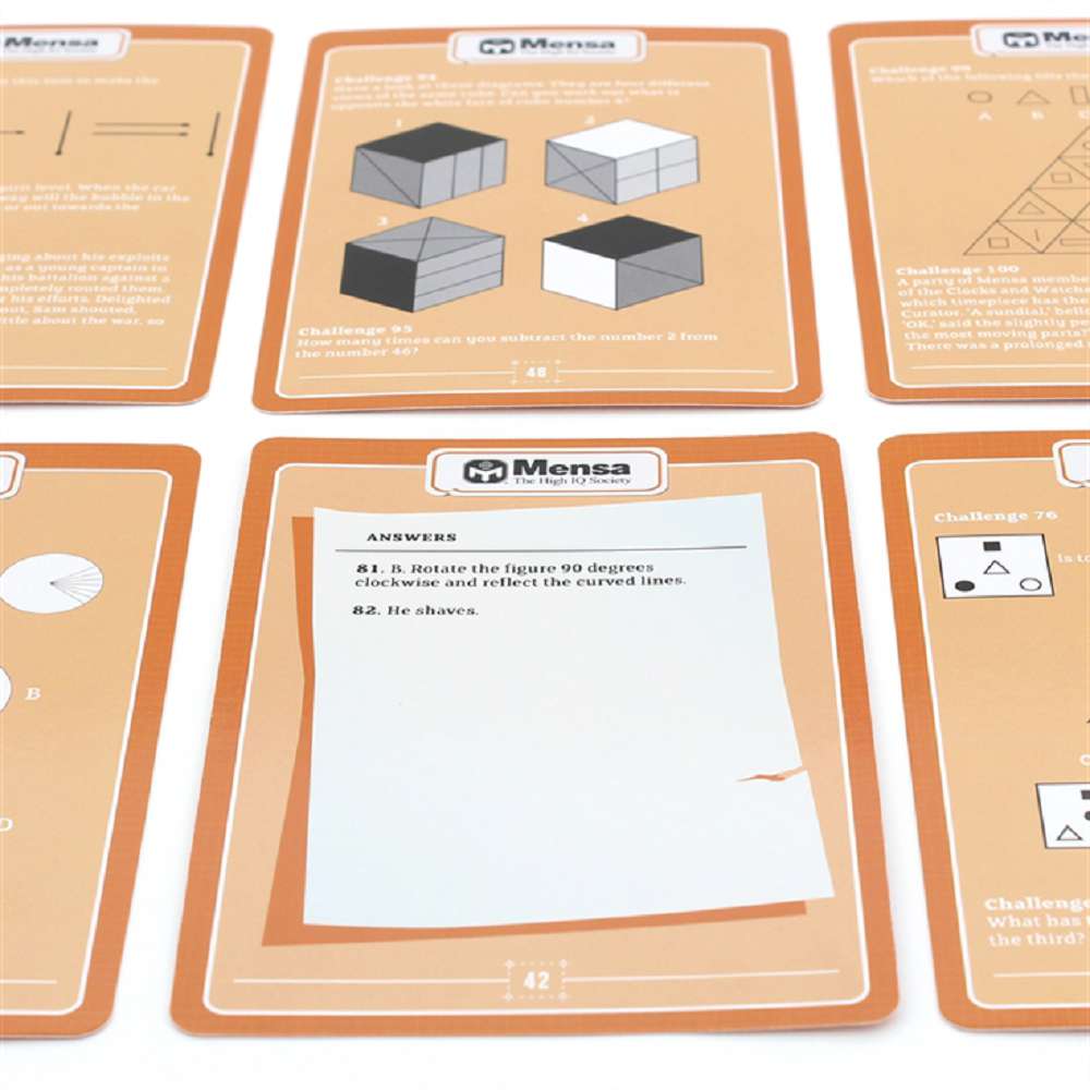 Mensa Card Puzzles and Challenges | Find Me A Gift