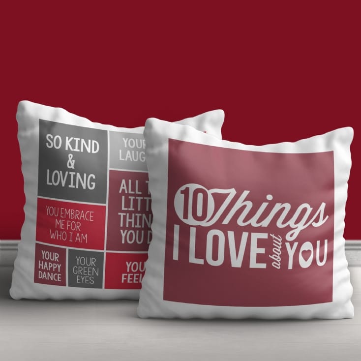 small personalised cushion