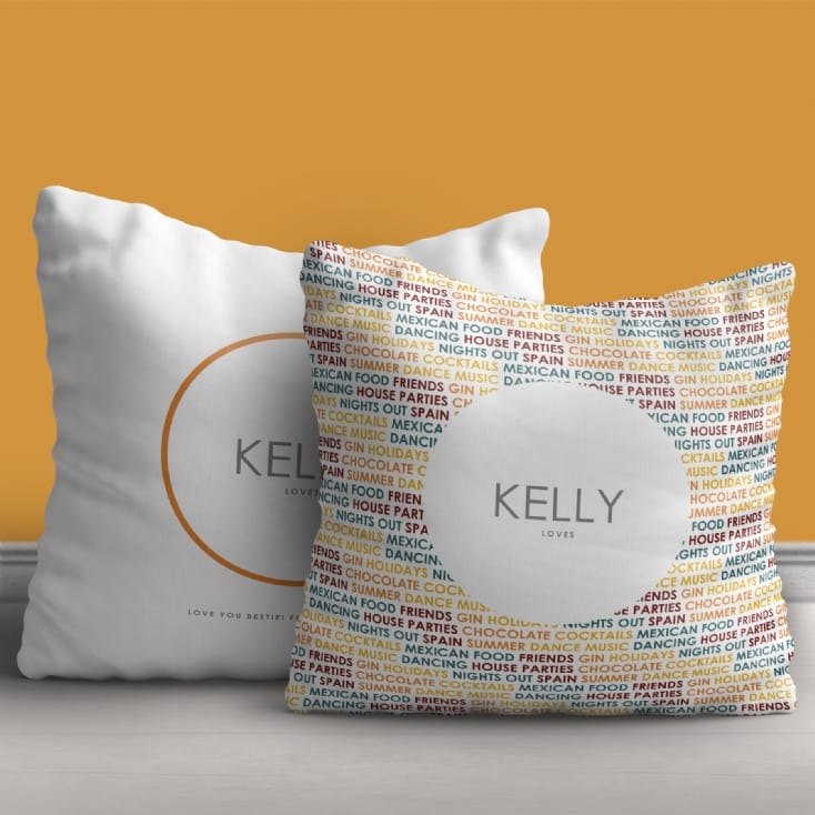 Personalised Loves Cushion