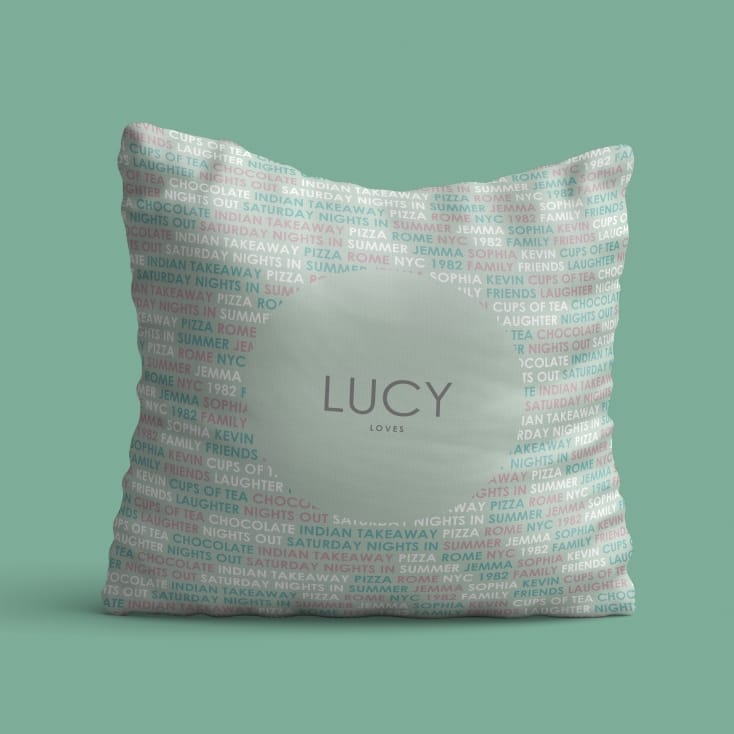Personalised Loves Cushion