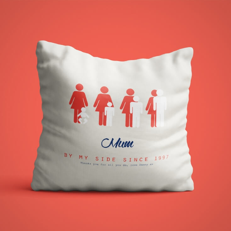 Personalised By My Side Cushion