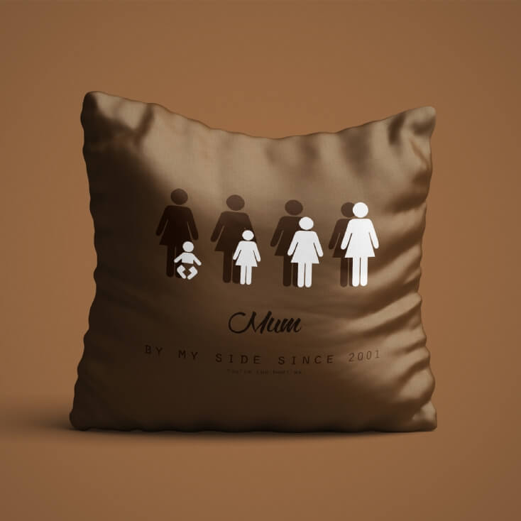 Personalised By My Side Cushion