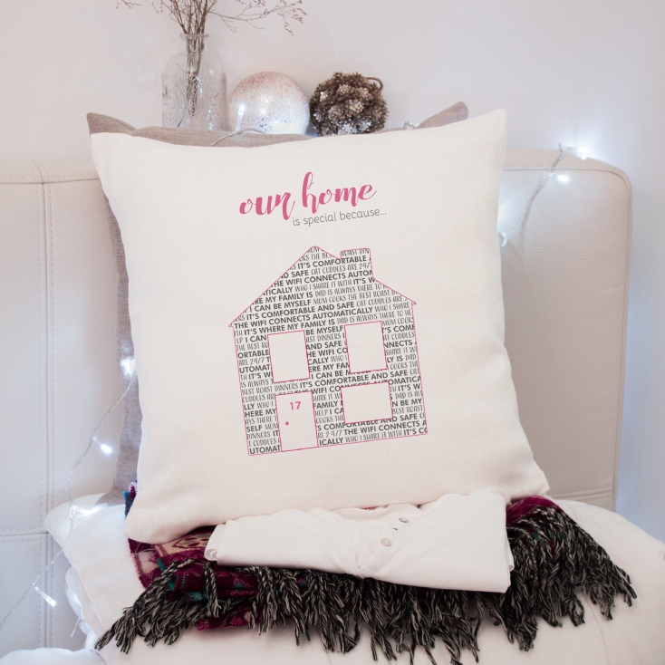 Personalised Our Home is Special Cushion Find Me A Gift