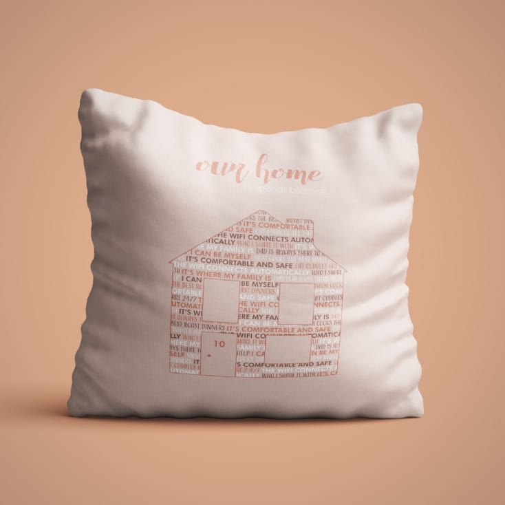 Personalised Our Home is Special Cushion