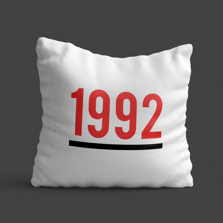 Personalised 30th Birthday Retro Record Cushion