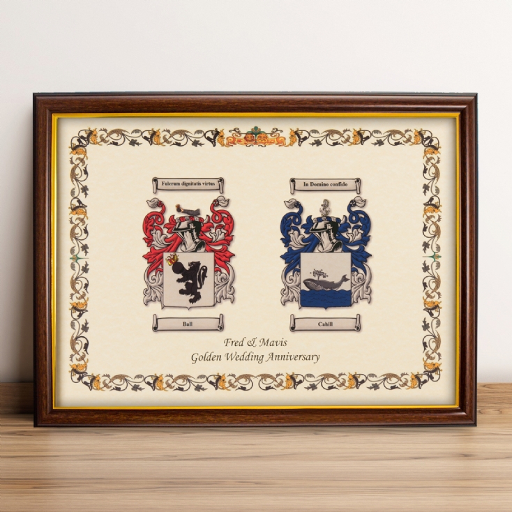 Double Coat Of Arms Print