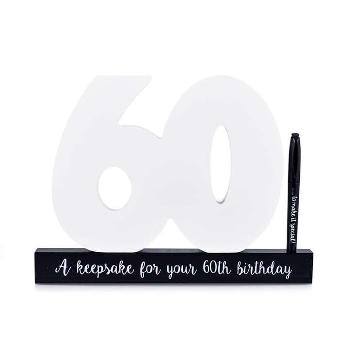 60th Birthday Signature Number