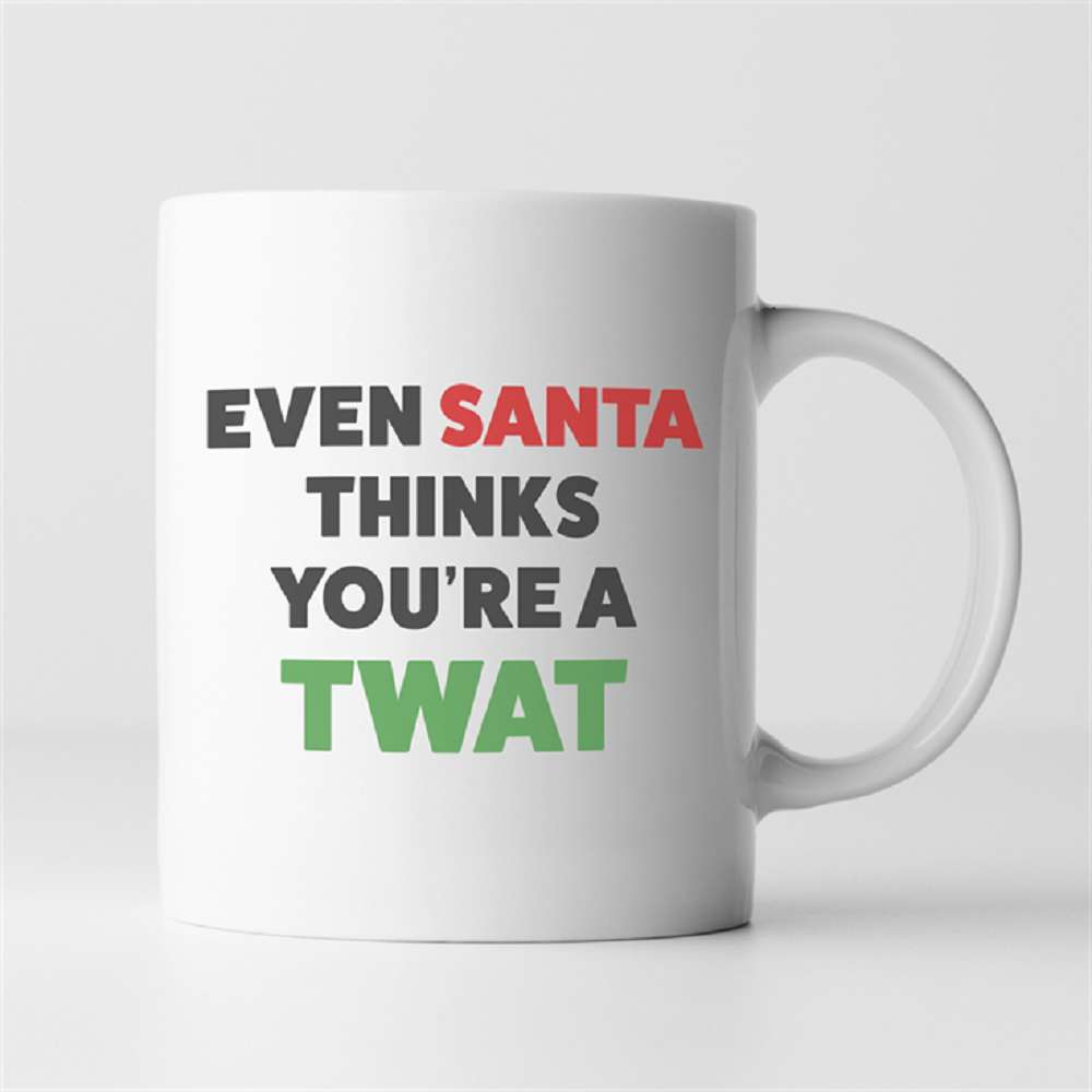 Even Santa Thinks... Rude Mug