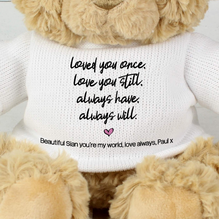 Personalised Always Love You Teddy Bear