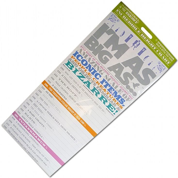 I'm as Big as Height Chart Find Me A Gift