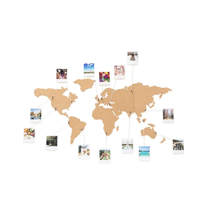Corkboard World Map Find Me A Gift