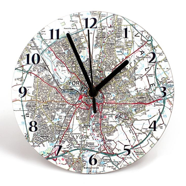 Personalised Map Clock