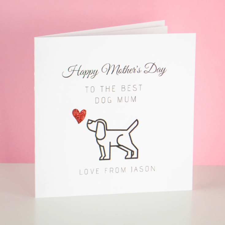 Personalised Dog Mum Birthday Card from the Dog