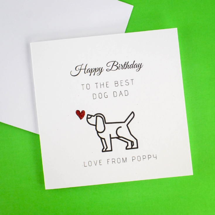 Personalised Dog Dad Birthday Card from the Dog