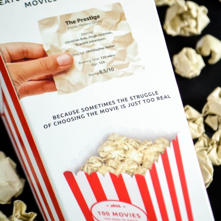 100 Movie Popcorn Bucket List Find Me A Gift