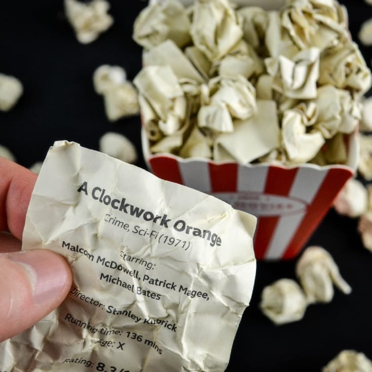 100 Movie Popcorn Bucket List Find Me A Gift