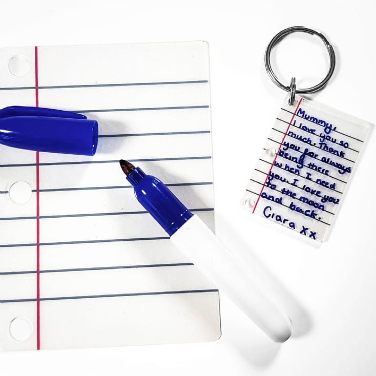 Little Letter DIY Shrink Keyring Kit