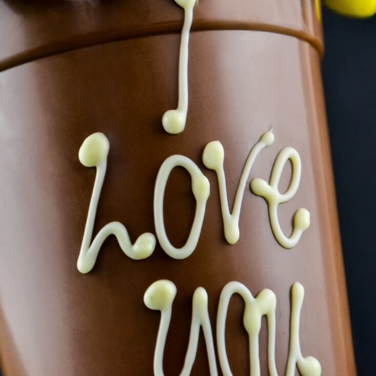 Personalised Top Hat Chocolate Smash Cup