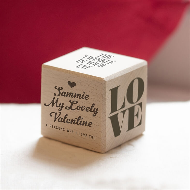 Personalised Wooden Love Dice