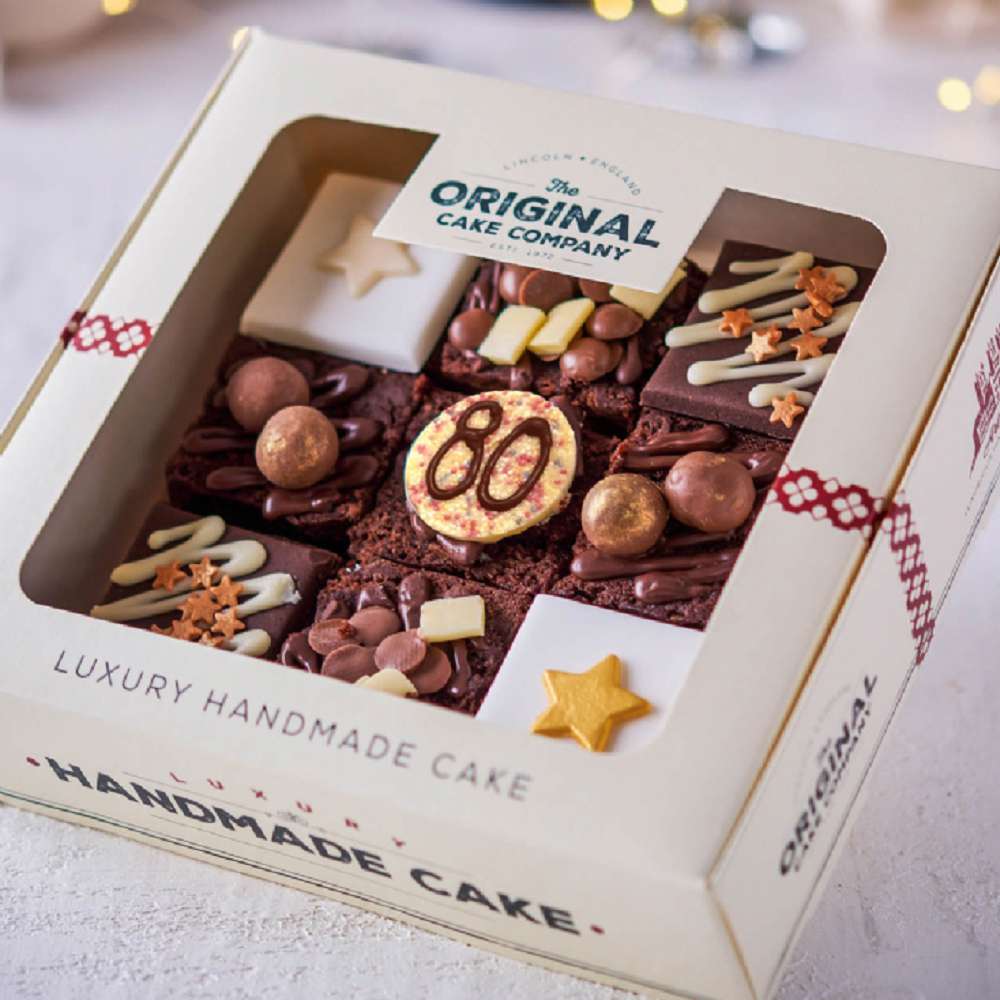 Happy 80th Birthday Luxury Chocolate Cake Selection