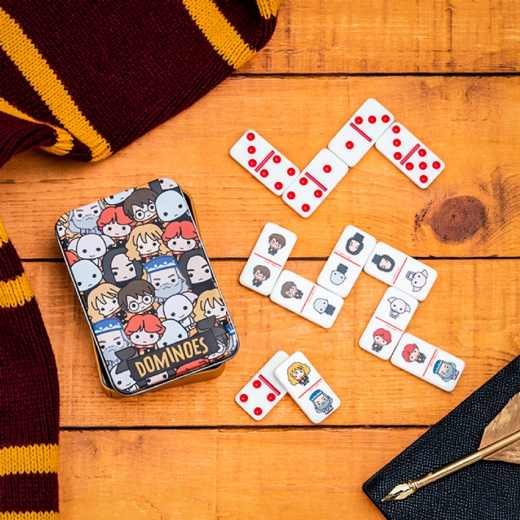 Chibi Harry Potter Dominoes with Metal Tin