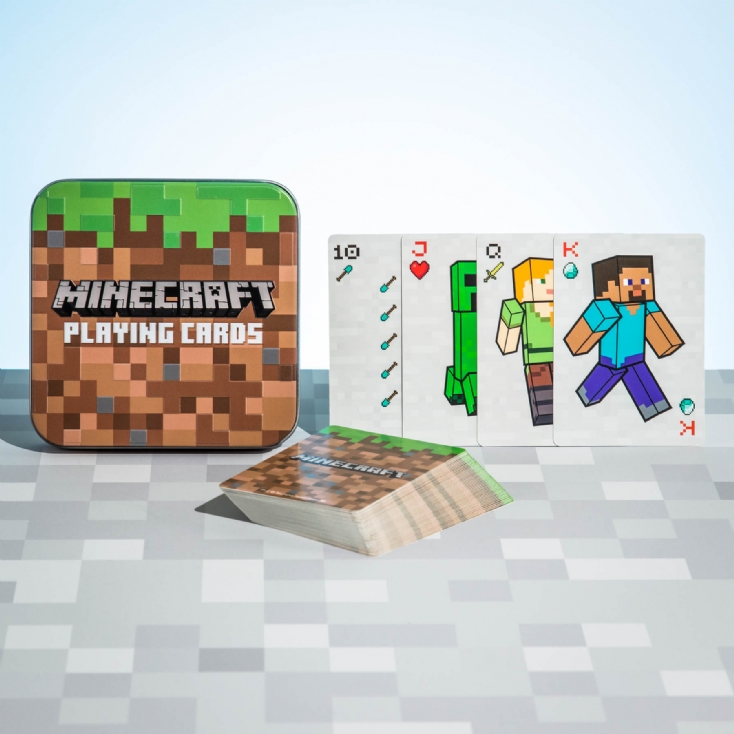Minecraft Playing Cards with Storage Tin