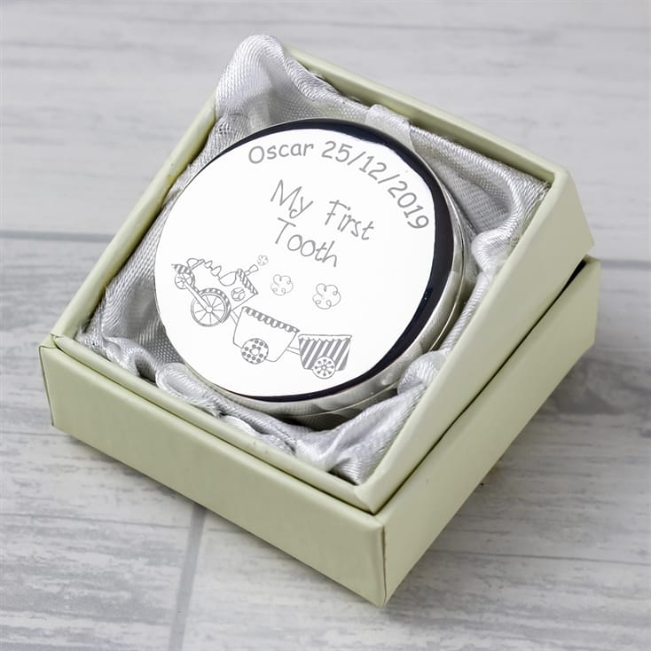 Personalised First Tooth Box - Train Design