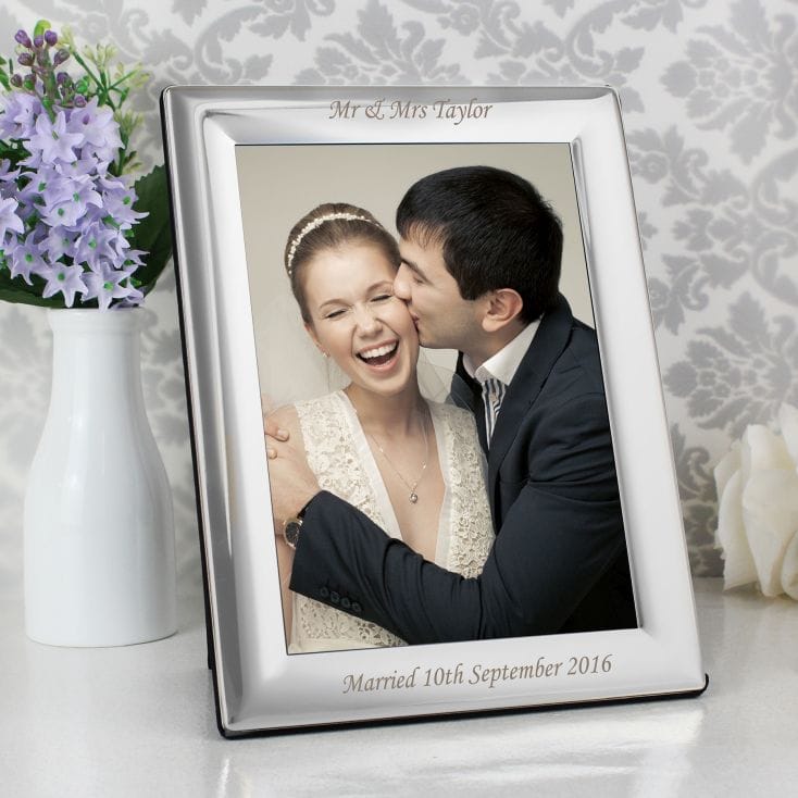 Personalised Silver Photo Frame 7 X 5 Find Me A Gift