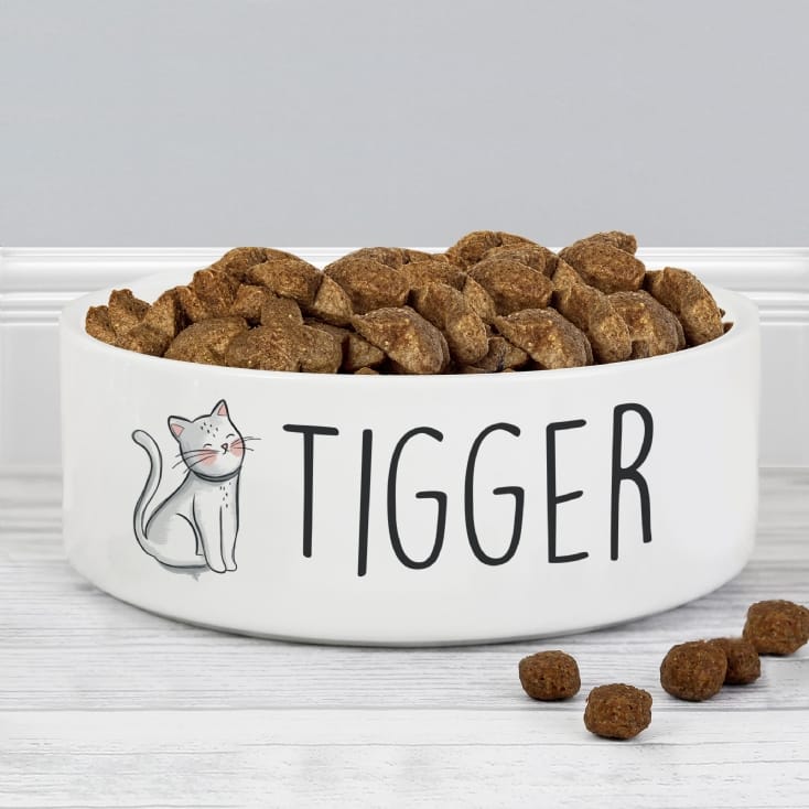 Personalised Cat Bowls Scribble Design Find Me A Gift