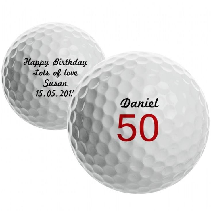 Personalised Small Birthday Numbers Golf Ball Find Me A Gift