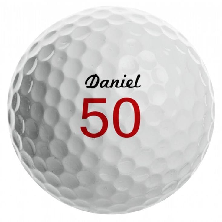 Personalised Small Birthday Numbers Golf Ball Find Me A Gift