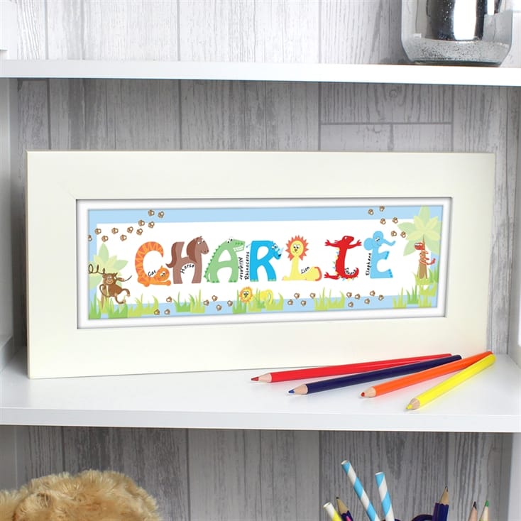 Personalised Animal Name Frame