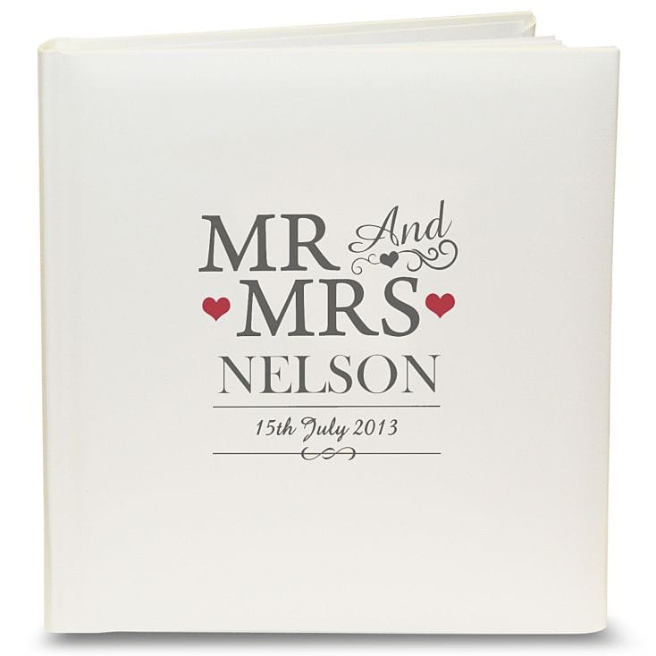 Personalised Mr and Mrs Photo Album