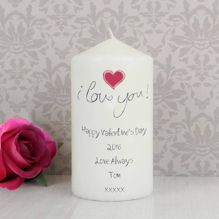 Personalised I Love You Candle Find Me A Gift