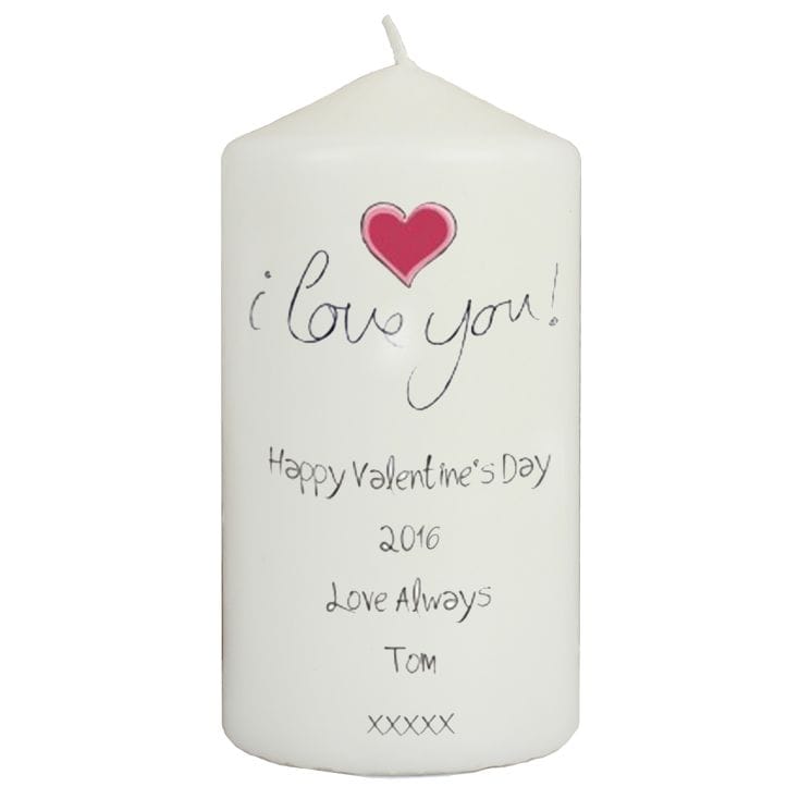 Personalised I Love You Candle Find Me A Gift
