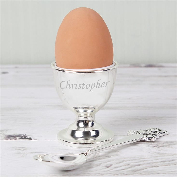Personalised Egg Cup and Spoon