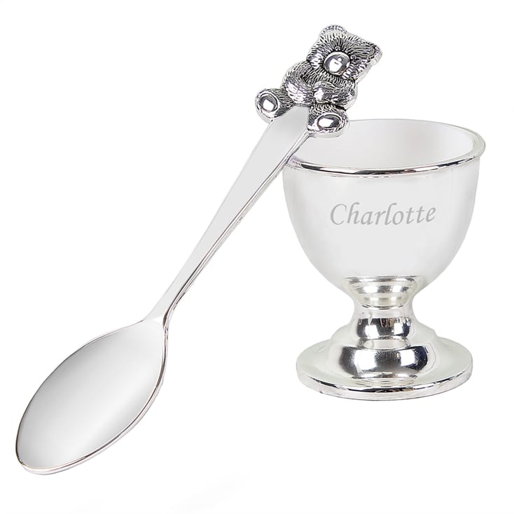 Personalised Egg Cup and Spoon