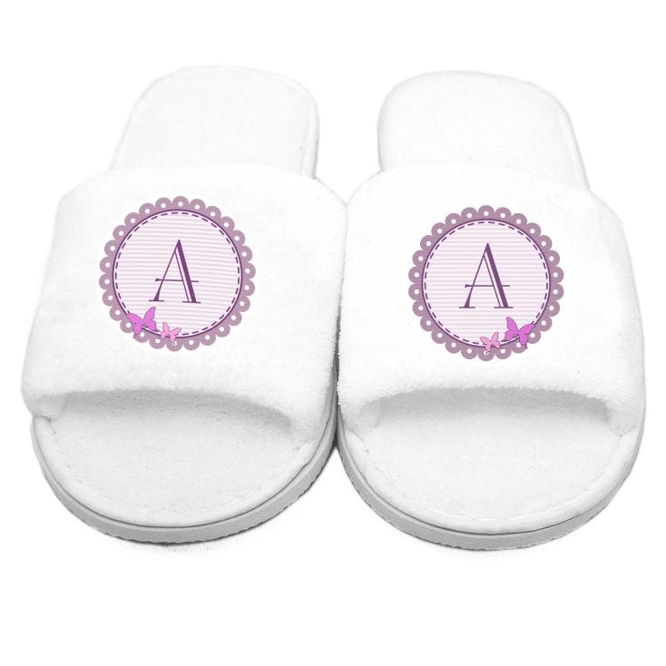 personalised butterfly slippers