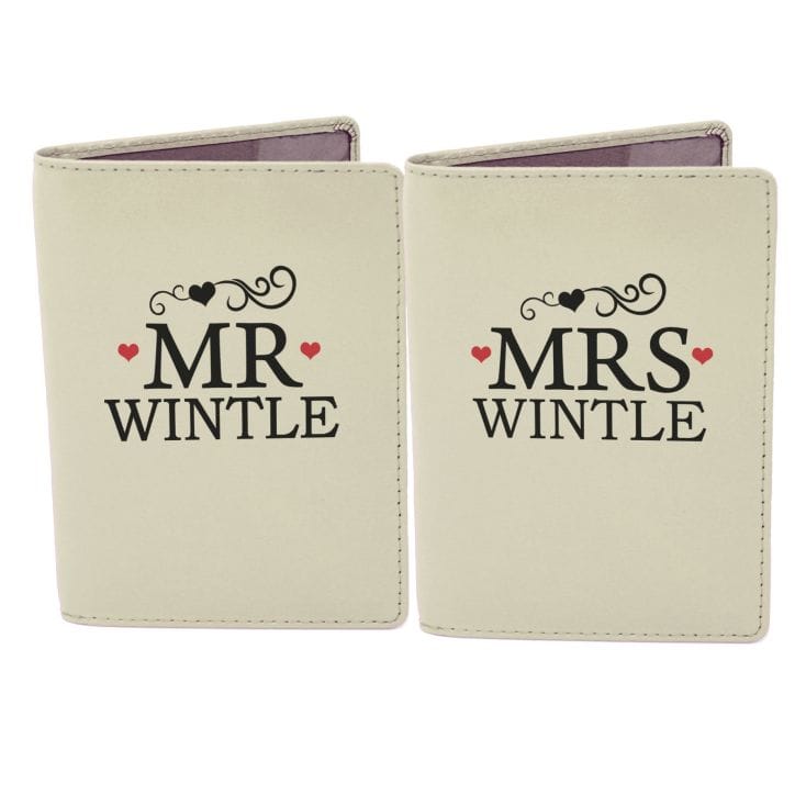 mr and mrs passport covers