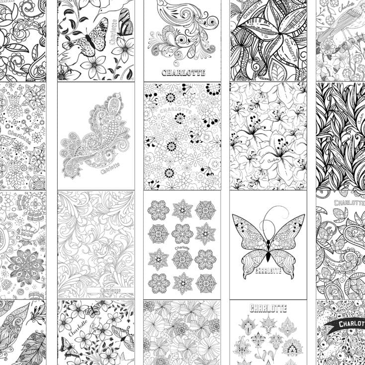 Personalised Colouring Book For Adults