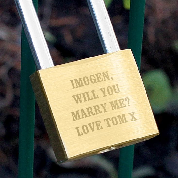 Any Message Personalised Padlock