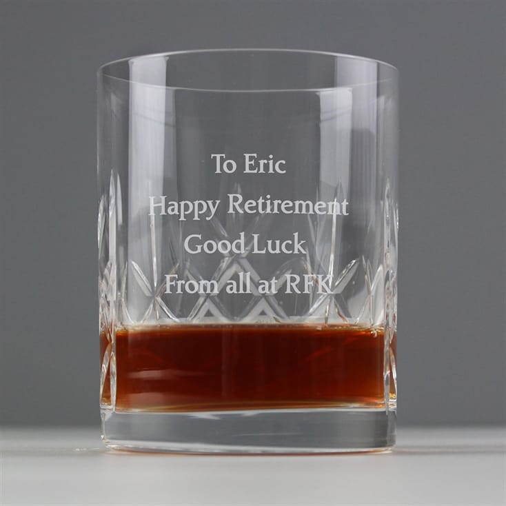 Crystal Whiskey Tumbler 60th Gift For Him Find Me A Gift