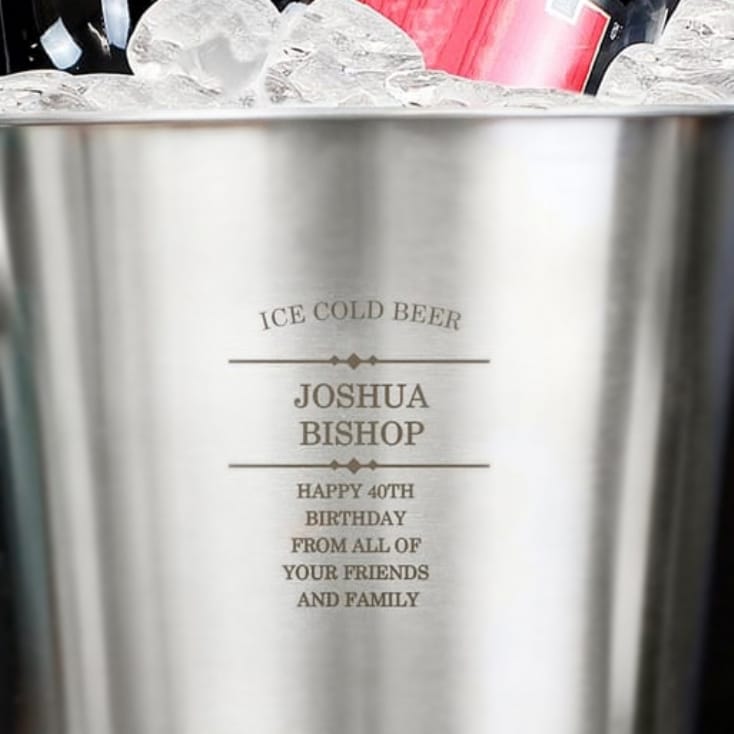 Personalised Stainless Steel Wedding Ice Bucket Find Me A Gift